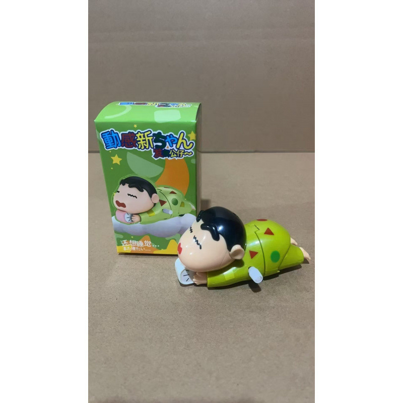 動く首振り人形、おしゃれなゼンマイ人形、起きたくないクレヨンしんちゃん可動フィギュアシリーズ ブラインドボックス|undefined