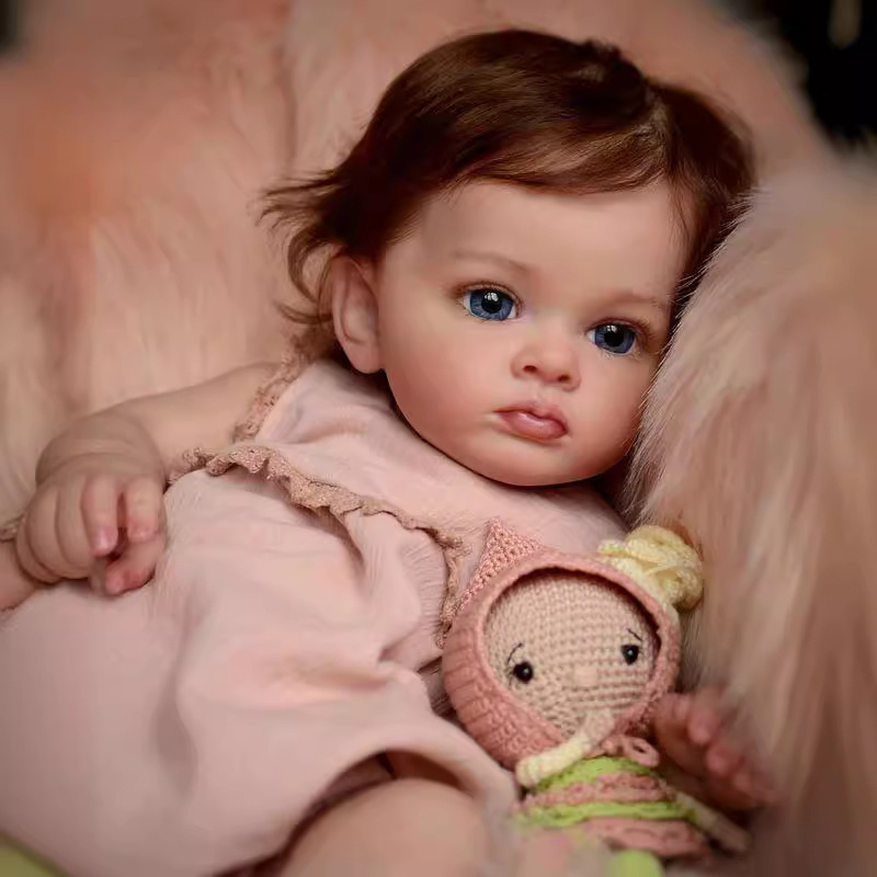 Muñecas al por mayor 55 cm muñecas muñecas renacer muñecas simulación 22 pulgadas juguetes de goma blanda muñecas
