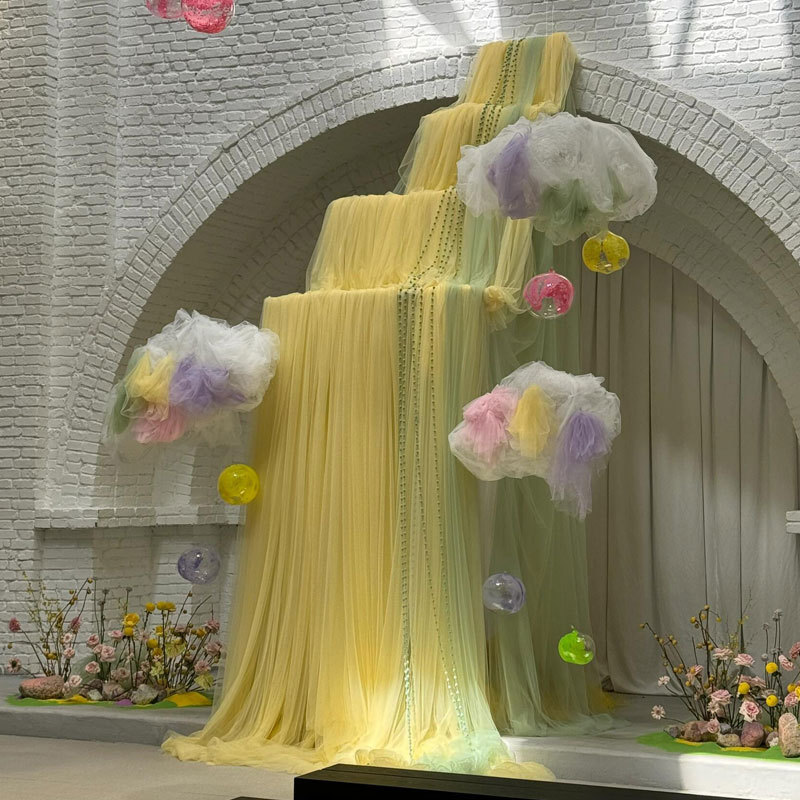 Sillas de boda transfronterizas cortina tela