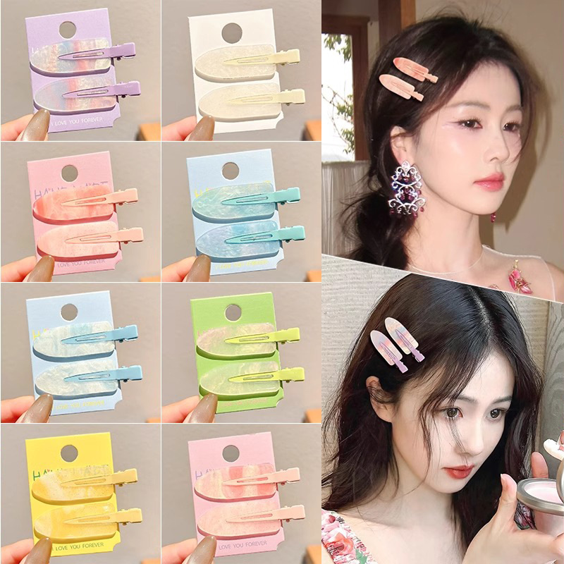 Pequeña broca de pelo fresca sin marcas de verano dulce broca de cabello de color broca de cabello rotura broca lateral broca de cabello adornamiento de mujer