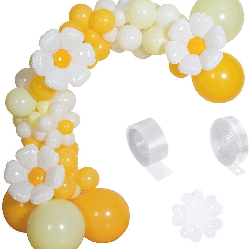 Sunflower Balloon Garnish Arch Sunflower Vine Baby Shower Decoration Girl or Boy Birthday Party Dress
