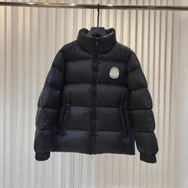 天花板版本现货高品质M家新款立领大标羽绒夹克宽松百搭男女外套