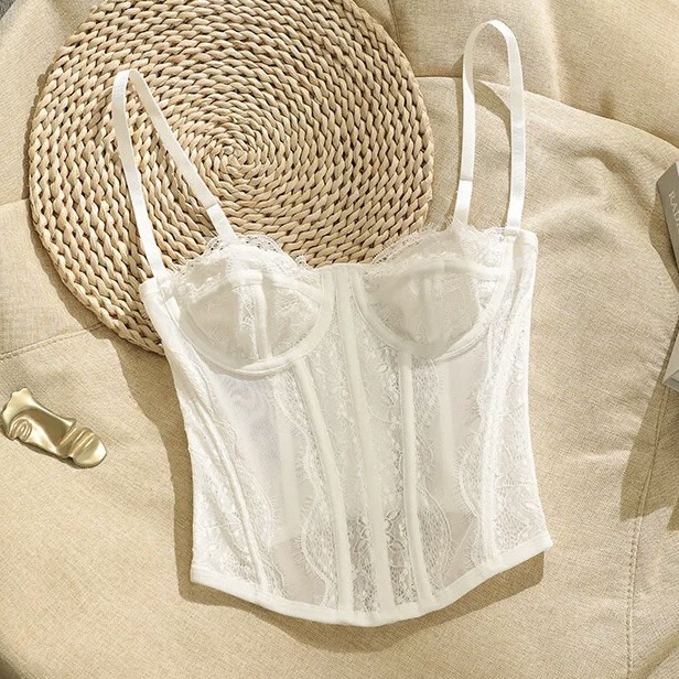 European and American Style Camisole Push-Up Corset Sexy Slim Tube Top Lace Outer Wear Corset