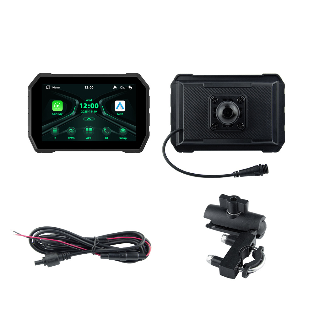 5inch Motorcycle Carplay Portable Cycling Navigation Screen Mobile Phone Carplay/Android Auto Interconnection