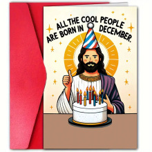 亚马逊TEMU爆 款幽默的圣诞节和生日贺卡礼物，带信封，现货批发