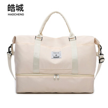 跨境新款轻便简约户外旅行袋健身运动出差登机包大容量收纳行李包