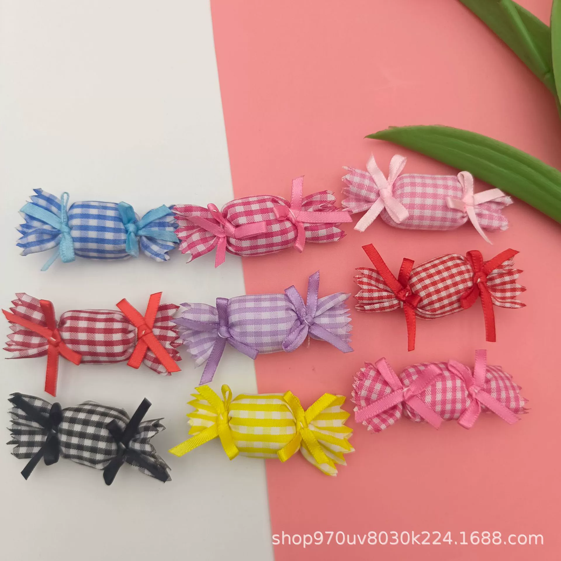 Чистая ручная шитая клетчатая ткань полная конфеты аксессуары для волос Аксессуары для волос Детские заколки для волос
