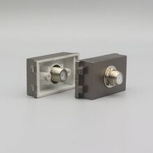 深灰色128型F头电视插座模块 英制F头宽屏TV有线电视接口模块面板