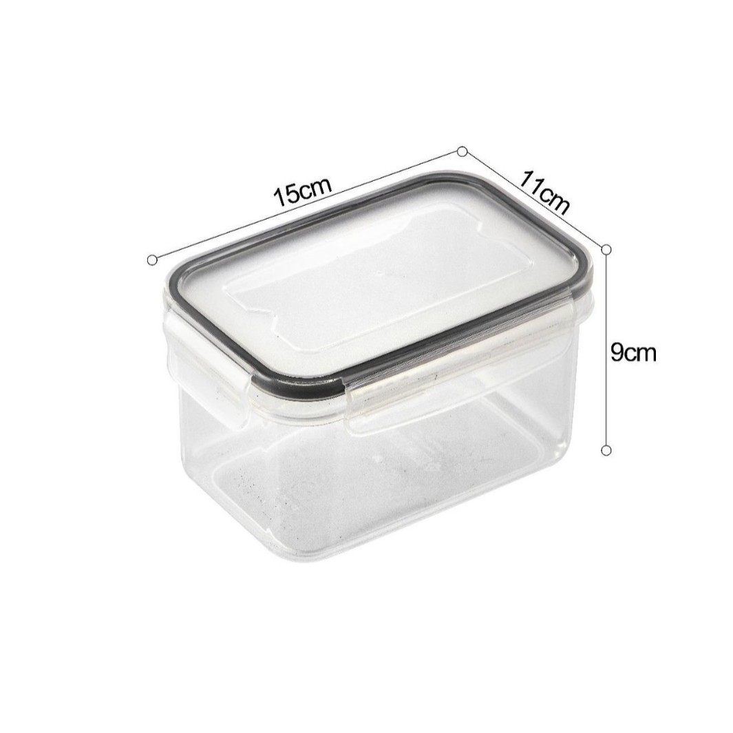 Caja de almacenamiento de juego transfronterizo Tanque sellado de cocina Refrigerador de plástico PP sellado transparente Caja de almacenamiento de alimentos nuevos