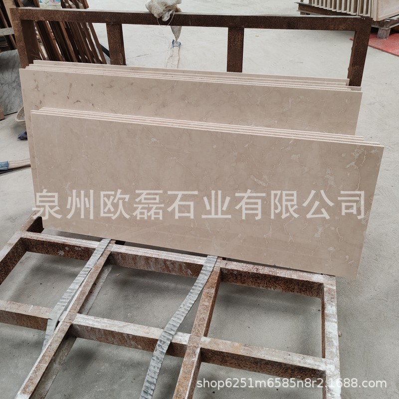 豪宅别墅内装莎安娜米黄大理石背景墙雕花板墙壁窗台板线条板异形