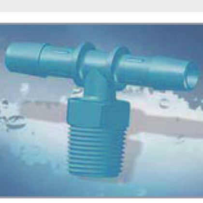 进口T型三通螺纹转接头 外丝转等径宝塔接头 软管转接器 RoHS抗菌