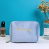 ZP-023 Velvet Makeup Bags Sky Blue