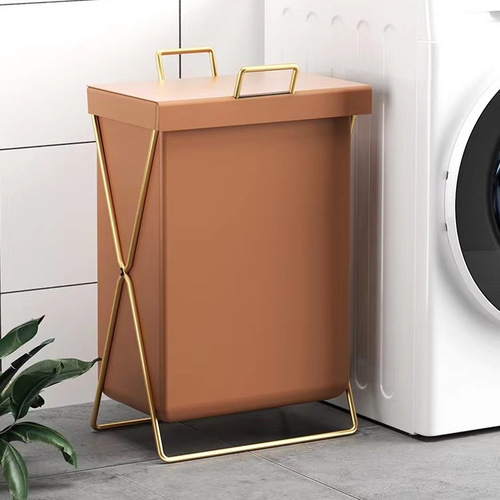 Dirty clothes basket light luxury home bathroom waterproof laundry basket dirty clothes storage basket internet celebrity model folding dirty clothes basket factory