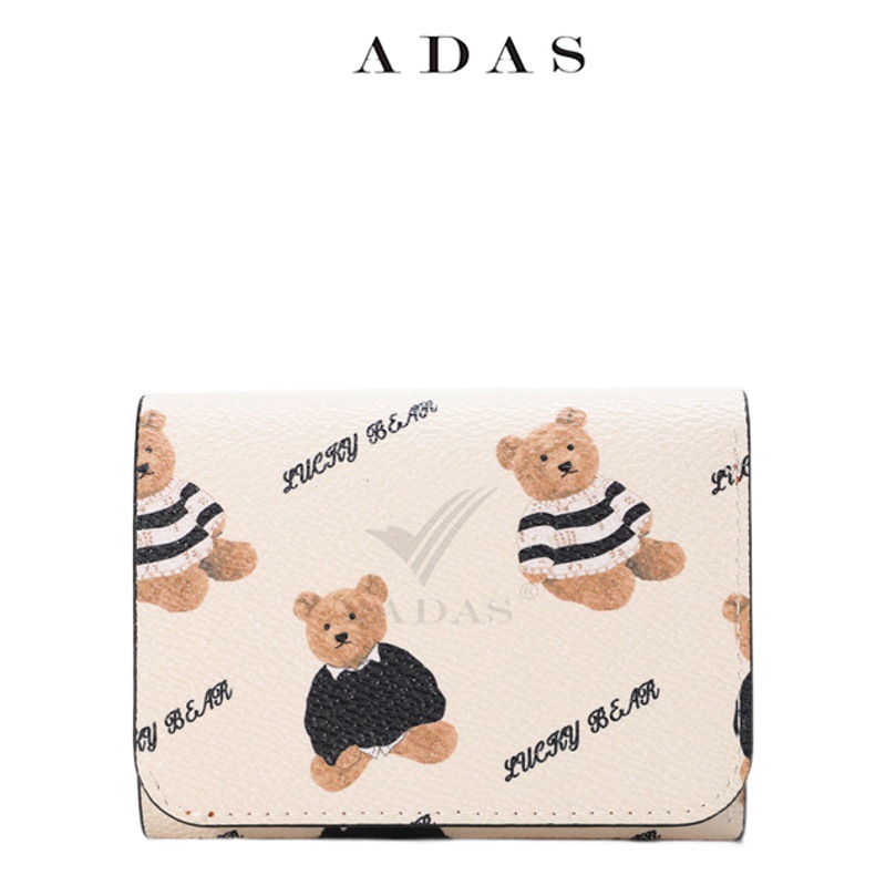 Yadas nueva cartera de las mujeres pu americano retro tríptico pequeño niños corto clip monedero al por mayor