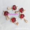 Red cute pendant pomegranate, copper necklace, internet celebrity