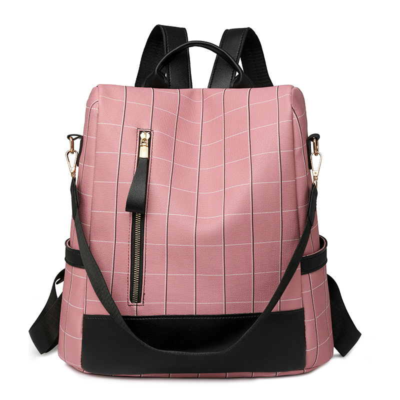 Spot al por mayor 2024 nueva mochila antirrobo tendencia de la moda femenina mochila de viaje multifuncional versátil