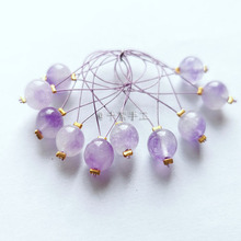 手工挂式记号扣环形针棒针毛线编织工具玛瑙玉髓贝壳珠子