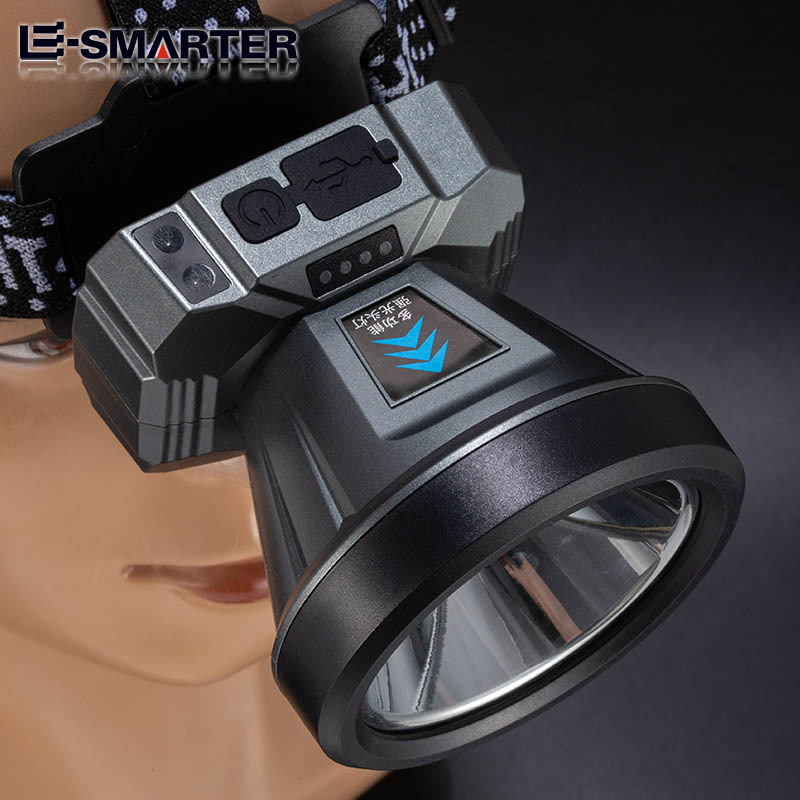 2 * 18650 luz de larga duración luz láser blanca de alto brillo luz de carga de emergencia luz de carga de emergencia