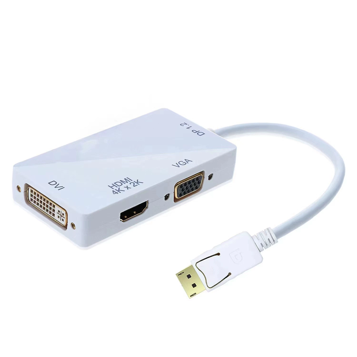 Мини-адаптер DP к HDMI VGA DVI конвертер DP три-в-одном ноутбука мини Lightning ротор 4K