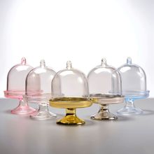 跨境托盘式透明糖果盒塑料盒婚礼创意喜糖盒生日派对甜品盒子批发