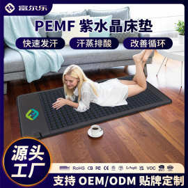 OEM贴牌光子能量床天然黑曜石负氧离子远红外理疗养生床垫康养院