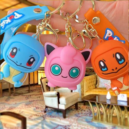 Anime Pikachu Cartoon Keychain Cute Doll Pendant Bag Accessories Car Keychain Small Gift Wholesale