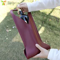 В наличии красное вино кожаный защитный чехол Amazon горячий продавать красное вино кожаный чехол оптом красное вино высокого класса подарочная упаковка кожаный чехол