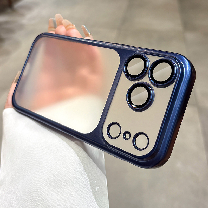 准分子磨砂电镀适用iPhone17手机壳自带镜头膜苹果17ProMax保护套|undefined