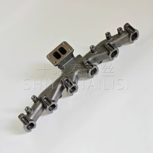 3863106 exhaust manifold is suitable for Cummins engine and Komatsu 6D102 engine exhaust pipe