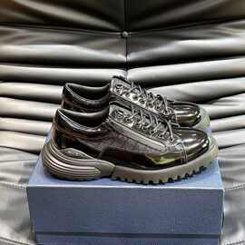 广州货新款德赛皮鞋商务真皮正装厚底英伦大头德比休闲新郎