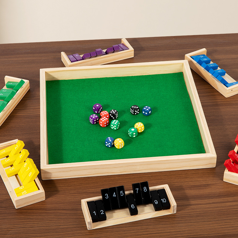 Amazon madera de cuatro lados Flip tablero juego de padres e hijos juego interactivo bar KTV juguete entretenimiento ocio vino orden image 16