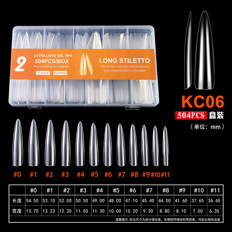 KC06 extra long pointed shape 504P/box
