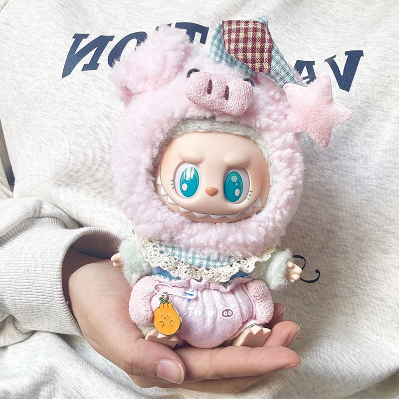 服のみ】第二世代ブラインドボックス ラブブ服 エポキシ樹脂製顔飾り ラブブ シットシットパーティーシリーズ ベビー服 可愛い|undefined