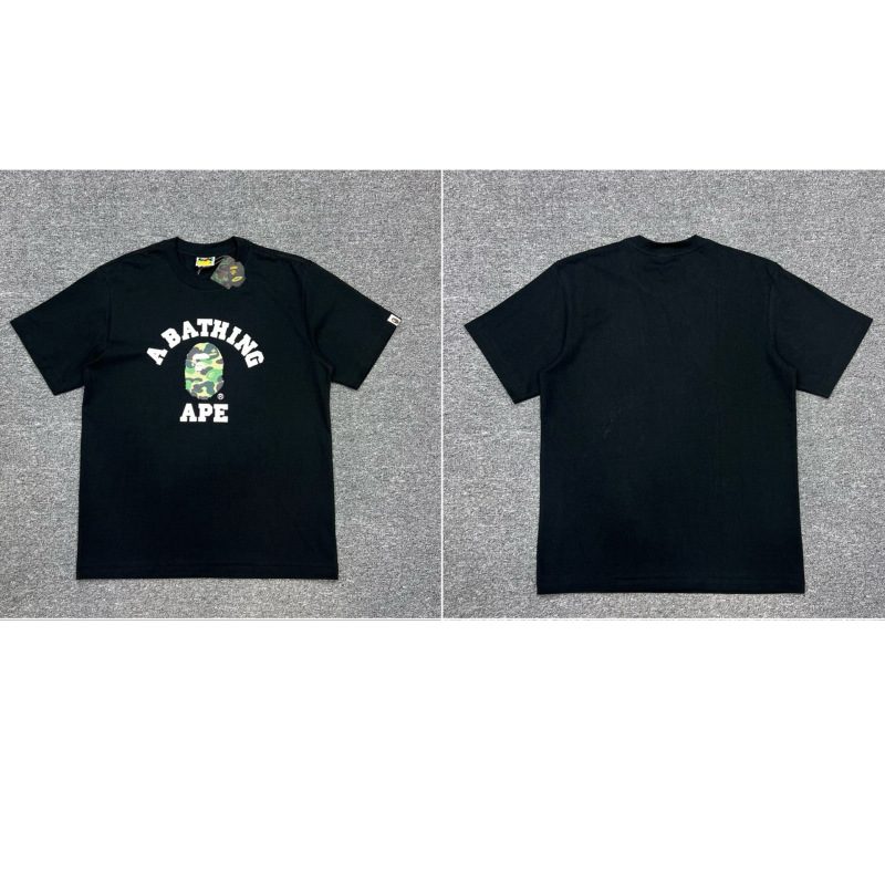 APE Ape トレンドブランド 外国貿易 ヘビーウェイト ピュアコットン ラウンドプリント 男女同型 ゆったり プレミアム 半袖 Tシャツ 25SS|undefined