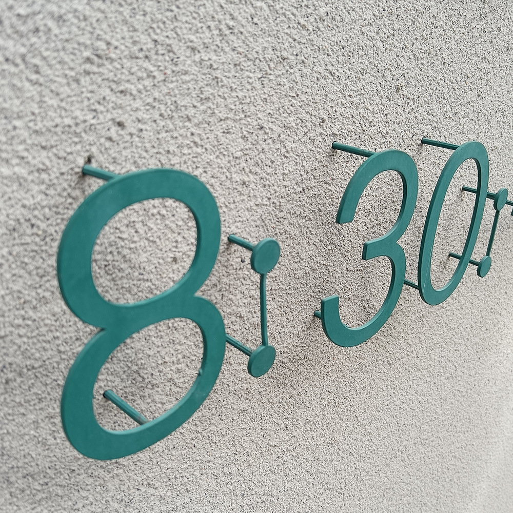 绿色铁艺字 立体字 实心字腾空金属广告门头字LOGO店招形象墙