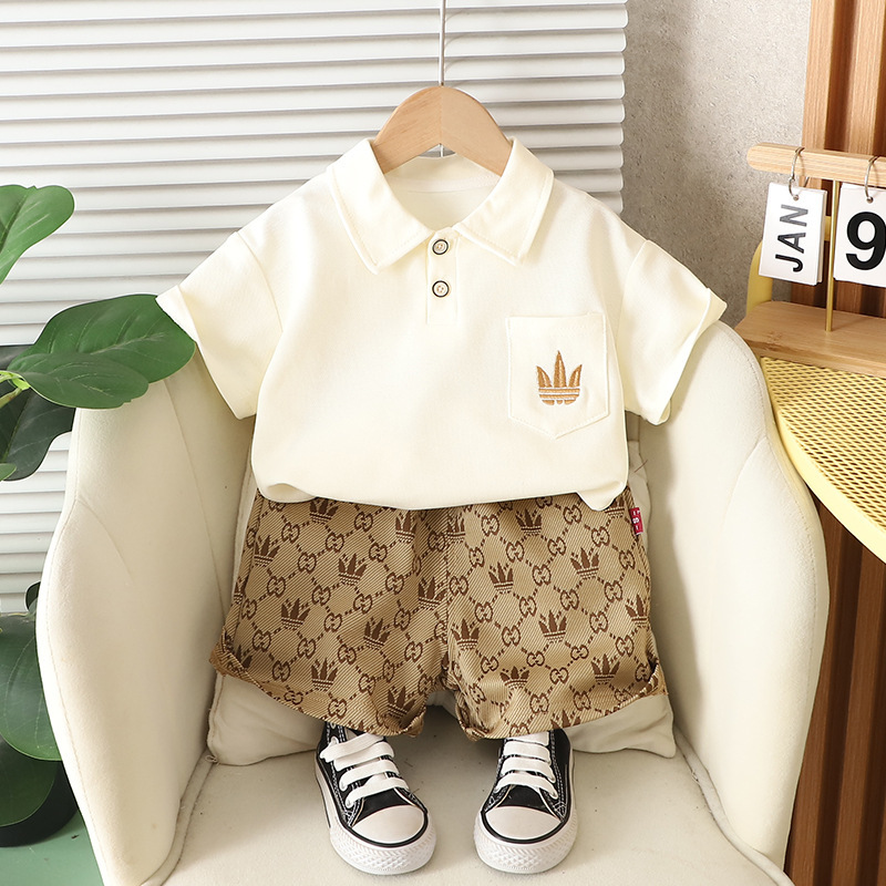 子供半袖セット夏男の子服女の子tシャツ赤ちゃん夏服服2025新しい子供服ファッション|undefined