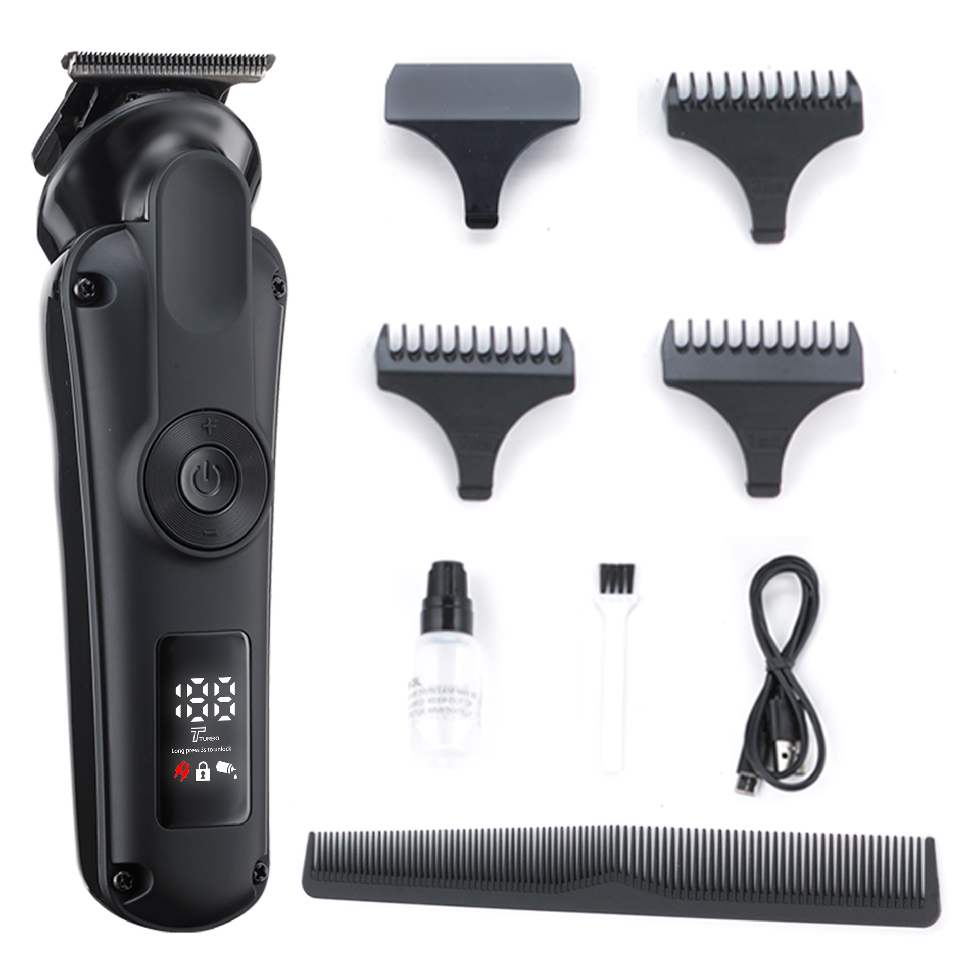 Cortapelos eléctrico transfronterizo máquina de cortar cabello para adultos cuerpo lavable recortadora profesional