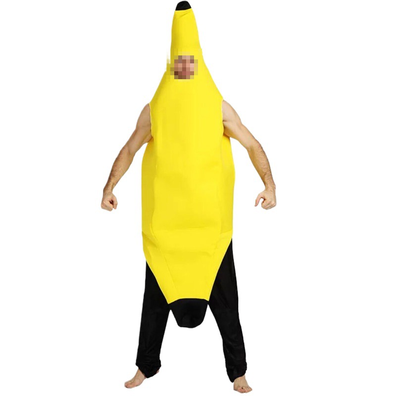 Funny Fruit Banana Clothes Halloween Cartoon Performance Costume Composite Material Shape Creative