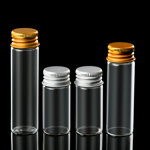 22mm diameter screw-cap tube bottle, transparent high borosilicate dispensing bottle, wish bottle, candy flower tea bottle, cordyceps agarwood bottle