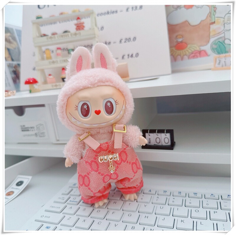 第一世代と第二世代のラブブ服ペンダント 17 センチメートルラブブ座りパーティーベビー服人形かわいいスーツ在庫あり|undefined