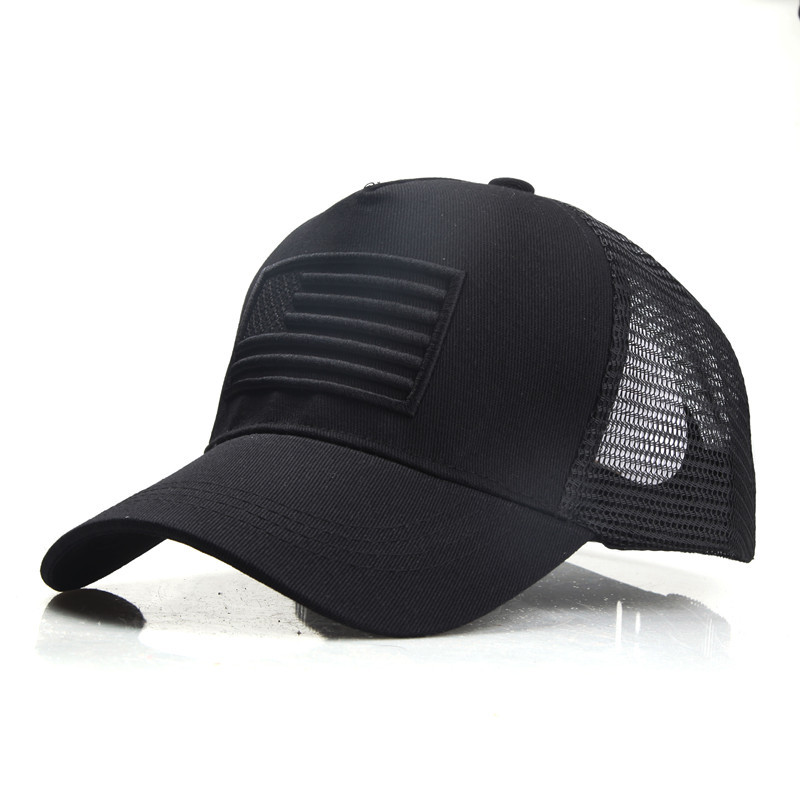 Bandera americana gorra de béisbol de camuflaje sombrero de verano para hombres protección solar sombrero para el sol sombrero fresco de verano para mujer sombrero de malla caliente transfronteriza
