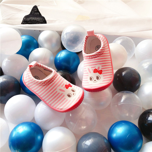 Spring and autumn stretch canvas shoes baby soft sole toddler shoes one-foot kindergarten indoor shoes boys and girls shoes