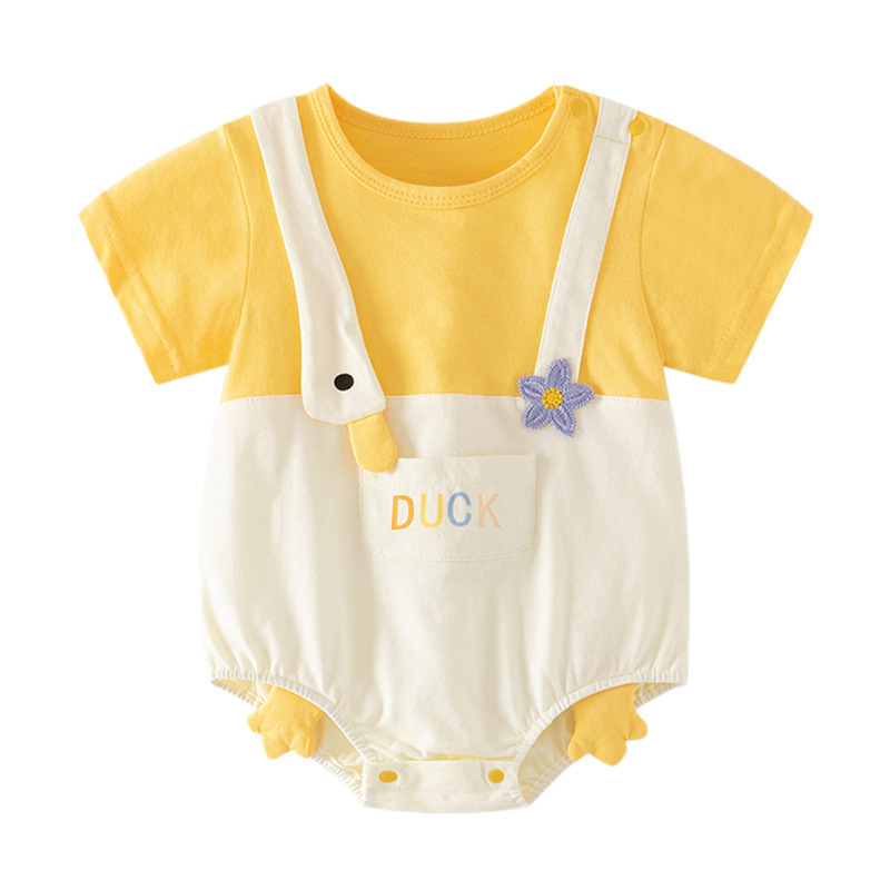 Nuevo mono de bebé de primavera y otoño de manga larga para hombres y mujeres, mameluco de salida para bebés