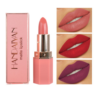 Cross-Border Carefully Selected Matte Lipstick, Non-Fading, Waterproof, Non-Stick Lipstick, Handaiyan Makeup Hot Sale Wholesale