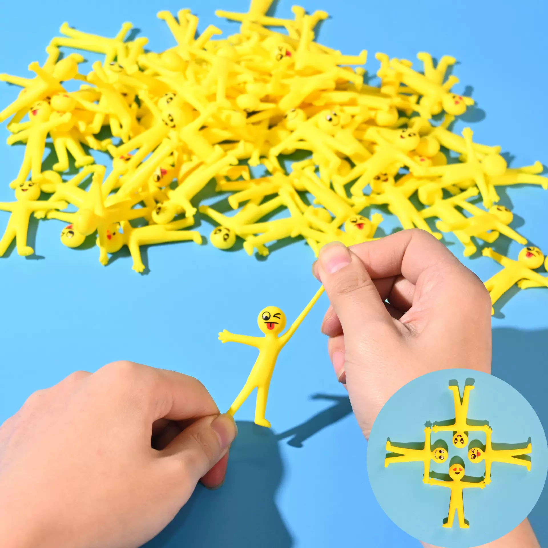 笑脸拉伸小黄人捏捏乐发泄玩具解压神器儿童公仔义乌地摊批发益智