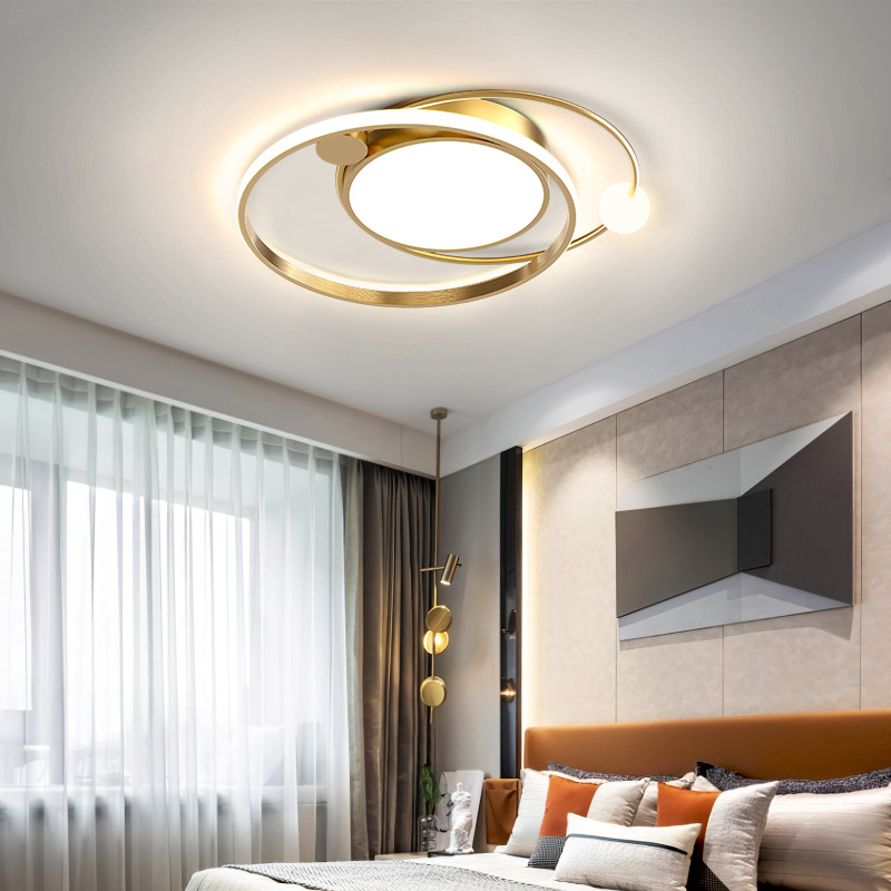 轻奢卧室灯吸顶灯 温馨浪漫简约现代主卧室灯网红ins家用房间灯饰