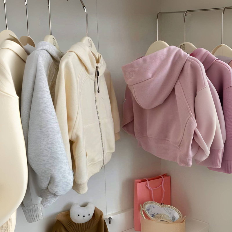 Children's Hooded Sweatshirt Jacket Girls' 2024 New Autumn Clothing Korean Casual Spring and Autumn Zipper Jacket New
