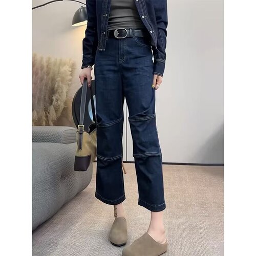 Hollywood-style wave girl summer personalized letter denim jeans hip-hop INS trendy high street fashion punk cool pants