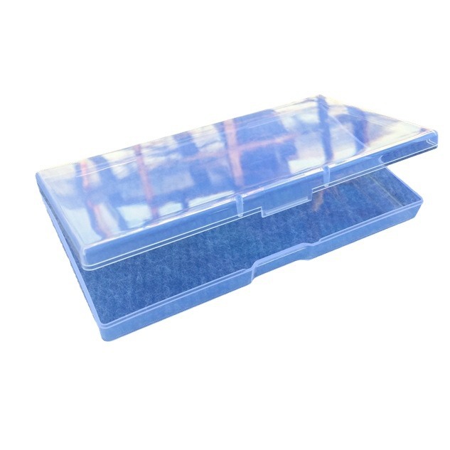 Caja de plástico rectangular transparente con tapa Caja de almacenamiento de piezas de hardware Caja de embalaje de crayón Caja de PP Suministro directo de fábrica