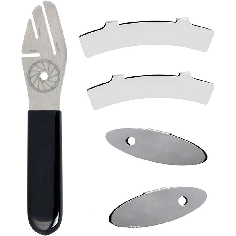 Llave de corrección de disco de bicicleta de montaña herramienta de reparación de bicicleta universal bicicleta de carretera freno de disco corrección de pastillas de freno